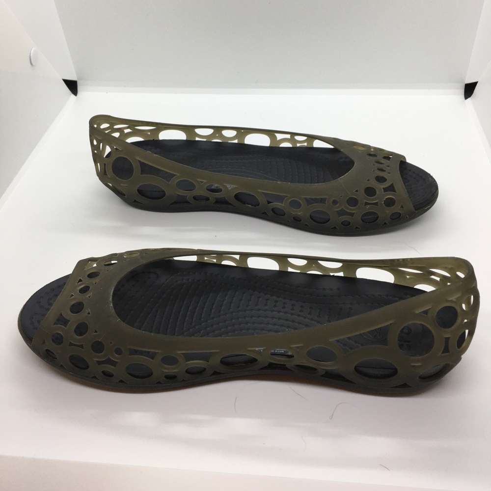 Crocs Adrina Circle Perforated Flats.